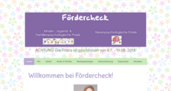 Desktop Screenshot of foerdercheck.info